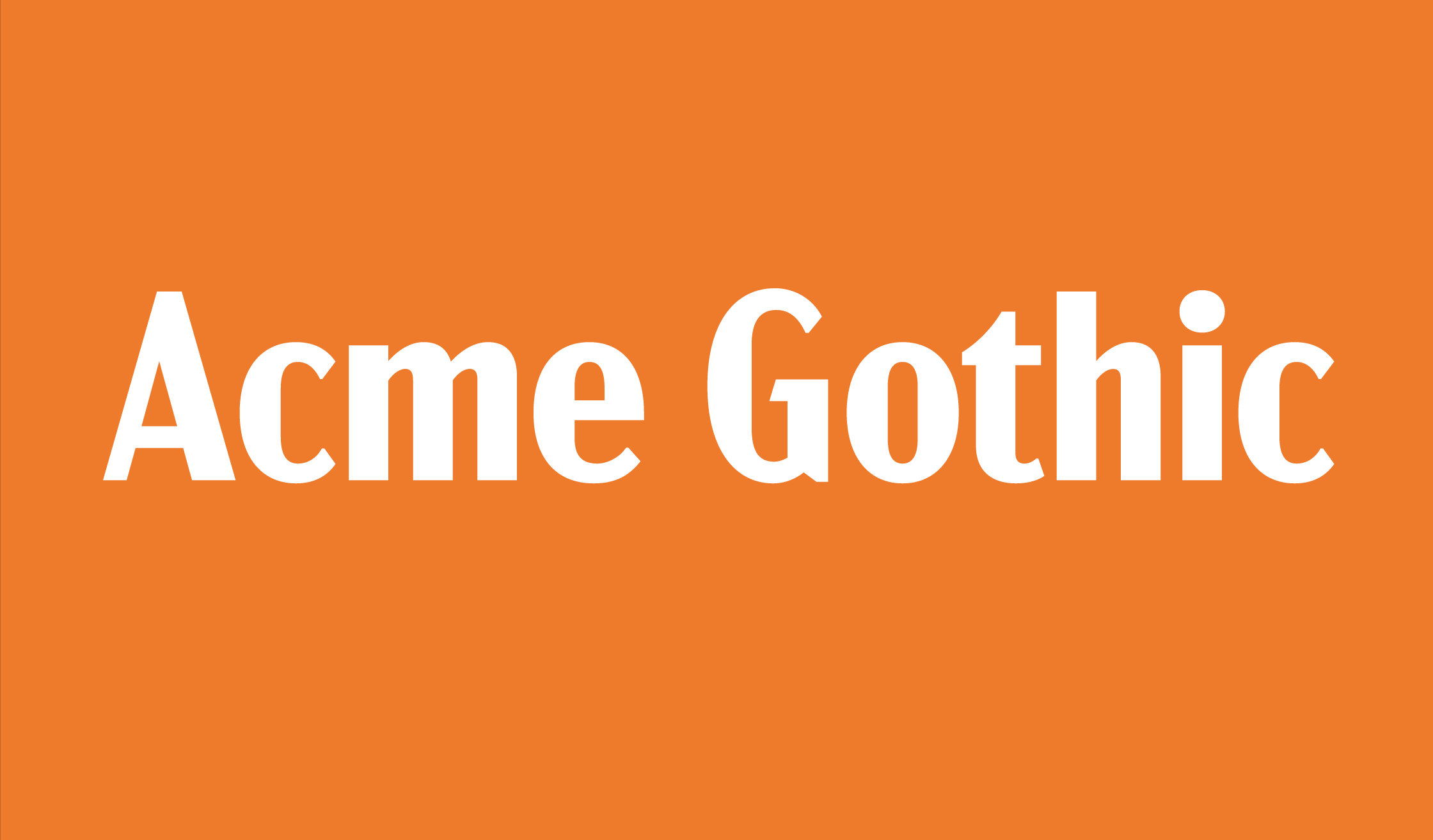 Acme Gothic sample 3