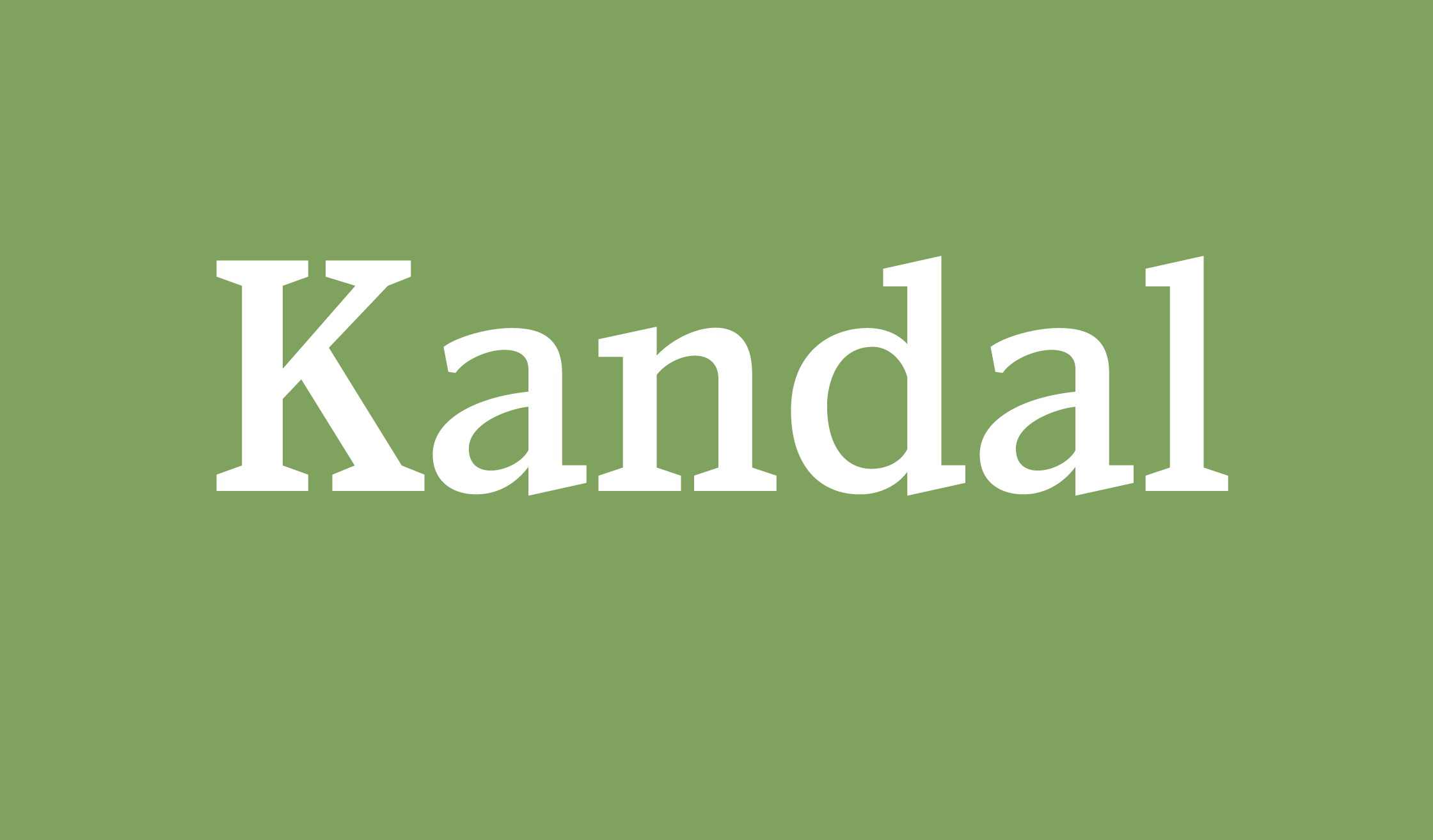 Kandal sample 1