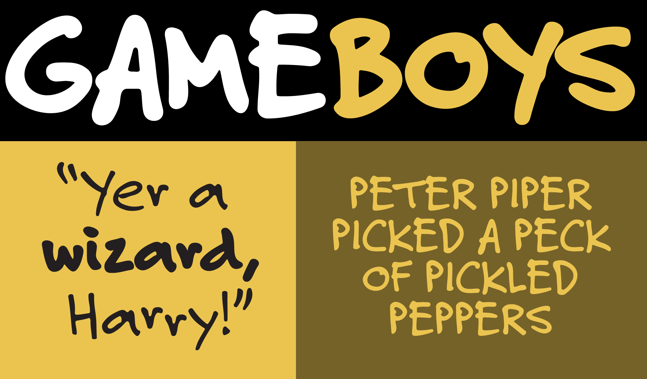 Felt Tip Roman sample 2