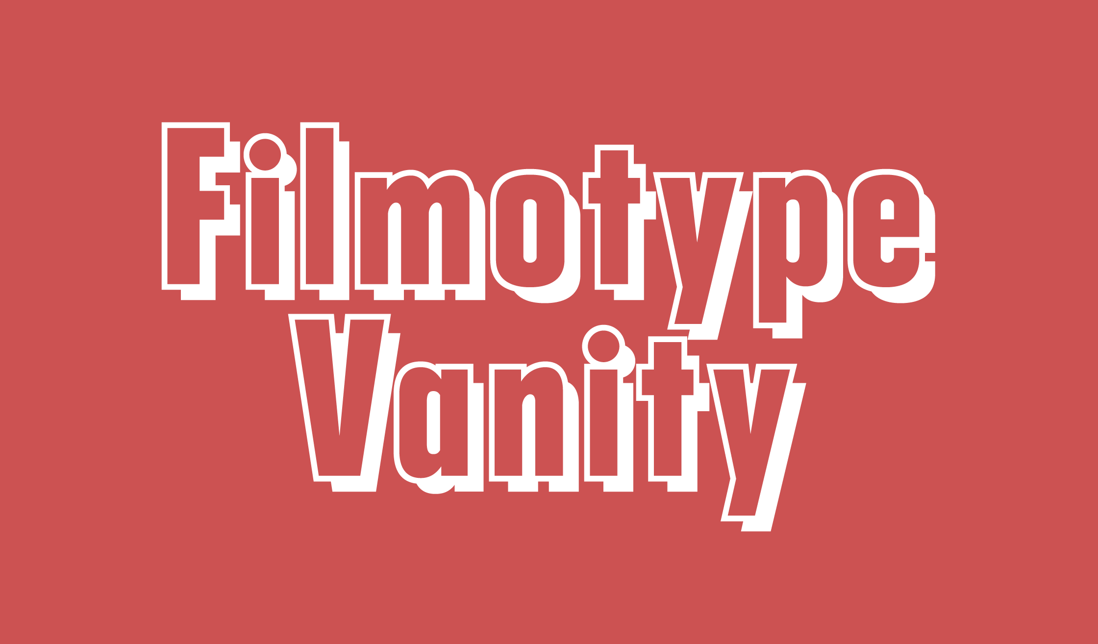 Filmotype Vanity sample 1