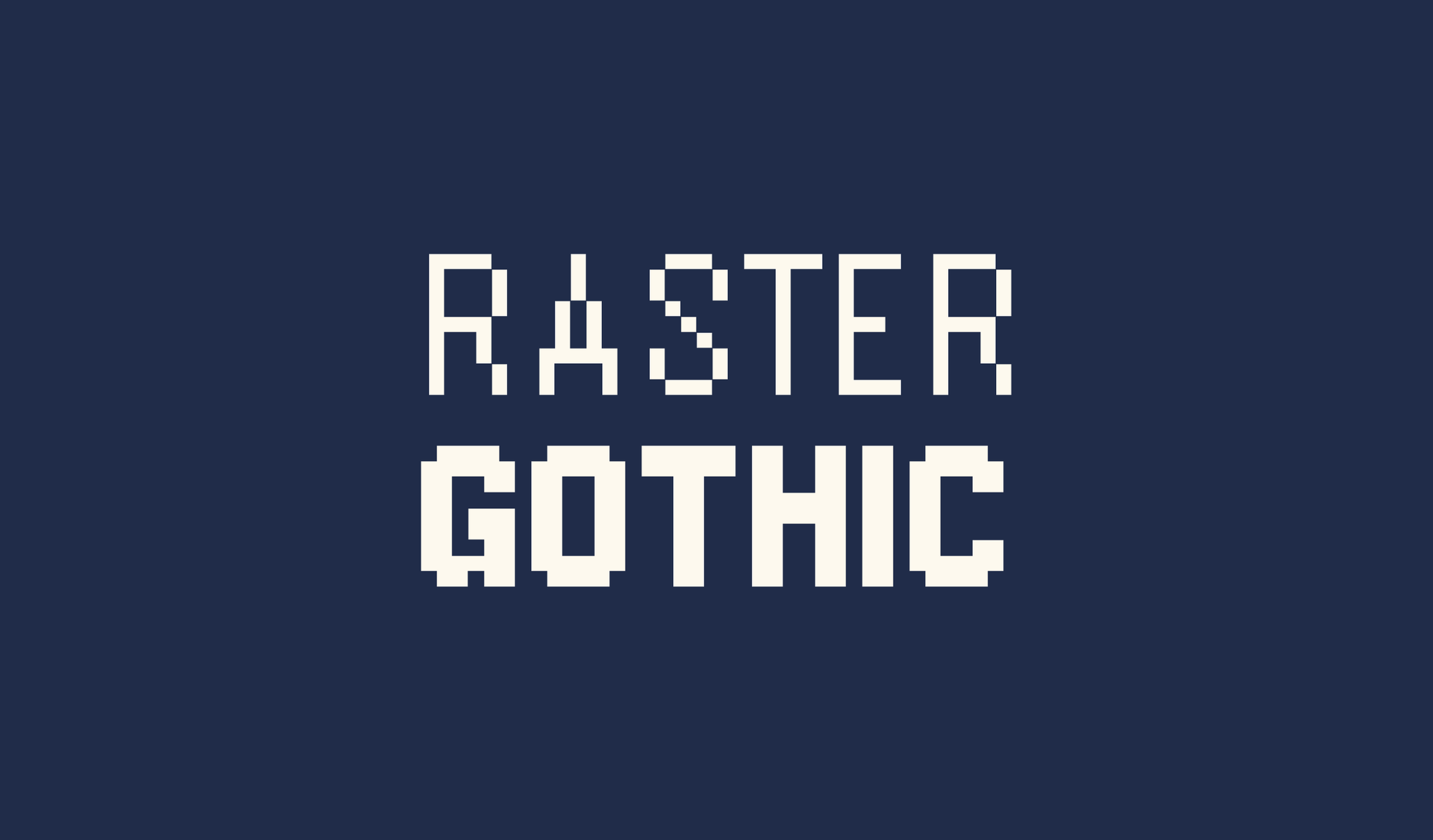 Raster Gothic sample 1