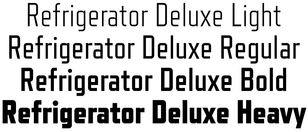 Refrigerator Deluxe weights